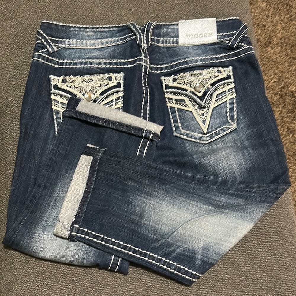 Vigoss: The Dallas Capris. Sz 7/8, Length 21”